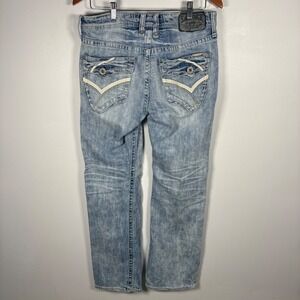 Salvage Jeans Men Regular Bootcut Mayhem Blue Wash Denim 31R